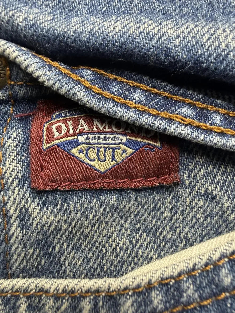 Diamond Cut Jeans Mens 34x32 Blue Med Wash Denim Regular Straight Leg Casual